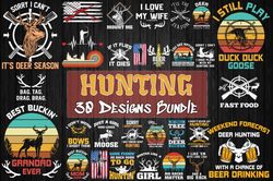30 Designs Hunting Bundle Svg, Hunting Svg, Hunt Svg
