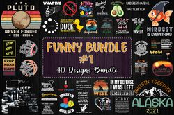 40 Designs Funny Bundle Svg Part 1, Pluto Svg, Jeep Svg