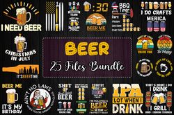 25 Files Beer Bundle Svg, Beer Svg, Beer Vector, Beer Clipart
