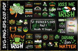 40 Designs St Patricks Day Bundle Svg Part 1, St Paddys Day Svg