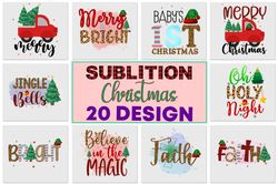 20 Designs Christmas Quote Png Bundle, Christmas Plaid Png