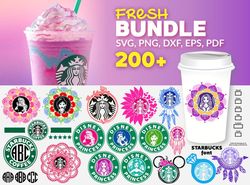 200 Starbucks Logo Bundle, Trending Svg, Full Wrap Svg