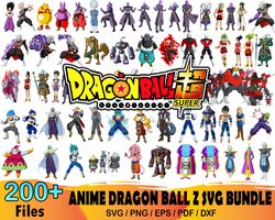 200 Anime Dragon Ball Z Svg Bundle, Son Goku Svg, Anime Svg
