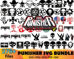 276 Punisher Svg Bundle, Marvel Svg, Avengers Svg, Super Hero Svg
