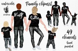 Family Clipart Parents With Kids Graphic Png, Family Png, Family Clipart