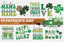 St Patricks Day Sublimation Png Bundle, Thick Thighs Png, Lucky Mama Png