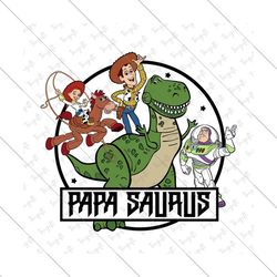Papa Saurus Svg, T Rex Svg, Toy Friend Svg, Toy Family Svg, Fathers Day Svg, Family Vacation Svg, Vacay Mode Svg, Magica