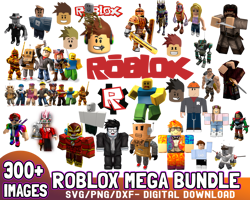 Roblox Mega Bundle 300 SVG, PNG Images SVG File Digital