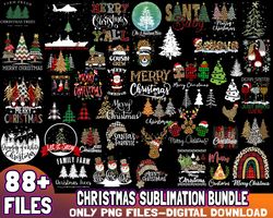 Christmas Sublimation Bundle, Christmas Png, Merry Christmas Png, SVG Design