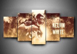Chicago Bears  Kevin White  Sport 5 Panel Canvas Art Wall Decor