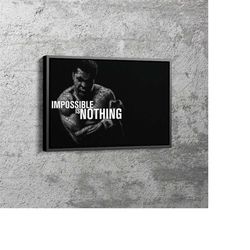 Muhammad Ali Poster Quote Canvas Wall Art Home Decor Framed Art