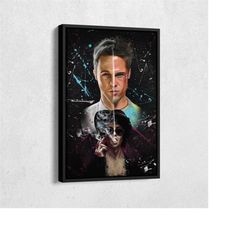 Fight Club Art Framed Movie Poster Wall Art Home Decor Hand Made Canvas Print