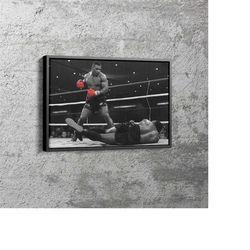 mike tyson poster boxing canvas wall art home decor framed art