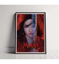 Mulan Movie Poster, High Quality Canvas Poster Printing,