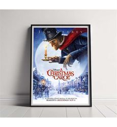 A Christmas Carol Movie Poster, High Quality Canvas