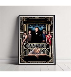 The Great Gatsby Movie Poster, High Quality Canvas