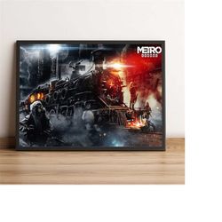 Metro Exodus Poster, Artyom Wall Art, Game Print, Best Gift for Gamers, Rolled Canvas