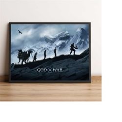 God of War Poster, Kratos Wall Art, Calliope Game Print, Best Gift for Gamers, Rolled Canvas