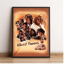 Almost Famous Poster, Kate Hudson Wall Art, Cameron Crowe Movie Print, Best Gift for Movie Fans, Rolled Canvas