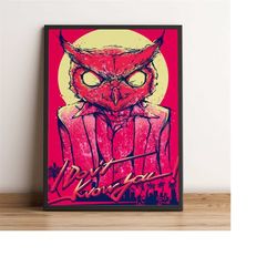 Hotline Miami Poster, Wall Art, Fine Art Print, Home Decor, Game poster gift, Rolled Canvas