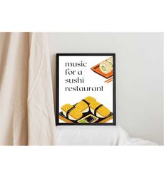 Harry Styles Print, Music For A Sushi Restaurant