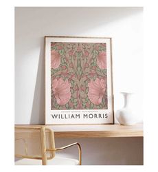 William Morris Print, William Morris Exhibition Poster, William
