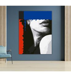 Disappointed Woman Canvas Art, Emotional Wall Decor, Sad