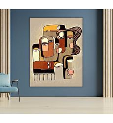 turmoil canvas art print, abstract wall decor, modern
