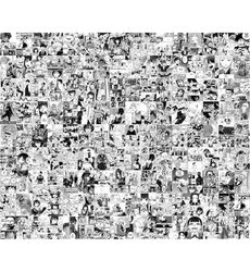 PRINTED 144 PCS Manga Panel Wall Collage, Anime