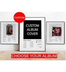 Album Cover Posters, Album Cover Prints Personalzed and