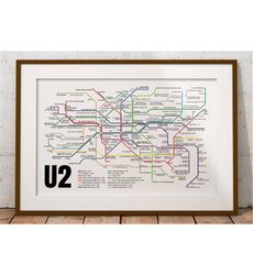 U2, Album Print, U2 Art, Album Poster, Rock