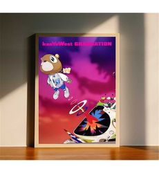 Kanye West Graduation Album Cover Canvas Poster, Wall