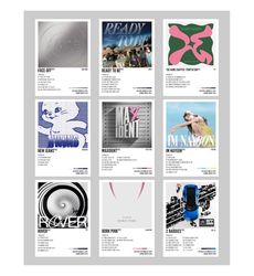 K-POP album cover minimalist posters | set a