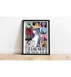 The eras tour poster, Taylor Swift wall art,
