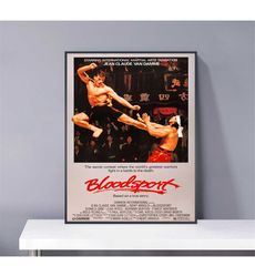 Bloodsport Movie Poster PVC package waterproof Canvas Wall