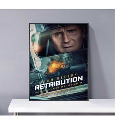 Retribution (2023) Movie Poster, PVC package waterproof Canvas