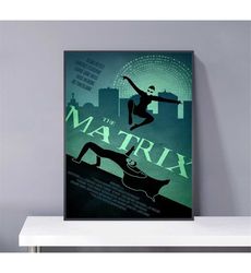 The Matrix Movie Poster PVC package waterproof Canvas
