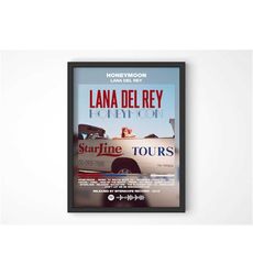 Lana Del Rey Honeymoon Album Cover Poster, Lana