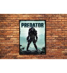 Predator Artwork Movie Cover Po ster Arnold Schwarzenegger
