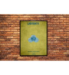 Labyrinth (1 986 ) classic movie minimal artwork
