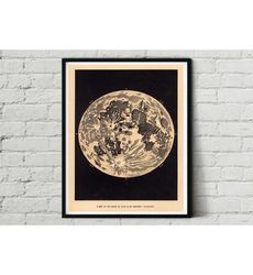 Map Of The Moon Space Earth Planet Sun