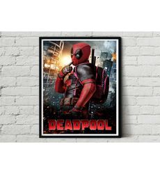 Deadpool Marvel Superhero Movie Film Poster Print Wall