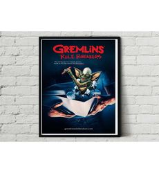 Gremlins Rule Breakers Classic Retro Art Design Movie