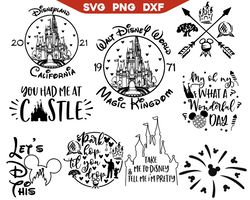 Disneyland SVG, Disneyland Alphabet SVG, Disneyland Font Svg, Letters SVG, Disneyland Word Symbol Svg