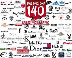 Logo Brand Svg Bundle, Brand Logo Svg, Fashion Brand Svg, Fashion Svg, Logo Bundle Svg