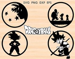 Dragon Ball Svg, Goku Silhouette Svg, Japanese Cartoon, Goku Svg, Dragonball Svg, Dragon Ball Z Svg, Super Saiyan Svg