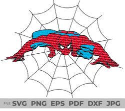 Spiderman SVG, Spiderman Silhouette Svg, Spiderman Face svg