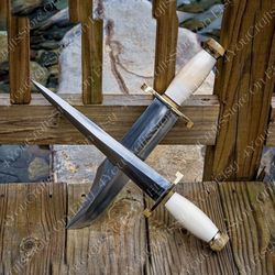 beautiful handmade pair of hunting bowie knife and dagger knife , best gift for christmas , best groomsmen gift