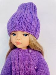 Hand knitted clothes for Paola Reina doll 32-34 cm (13 inches)