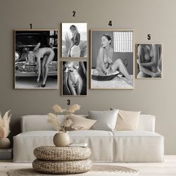Magnificent Nude Poster, Classic Pose, Gorgeous Breasts Poster, Gift